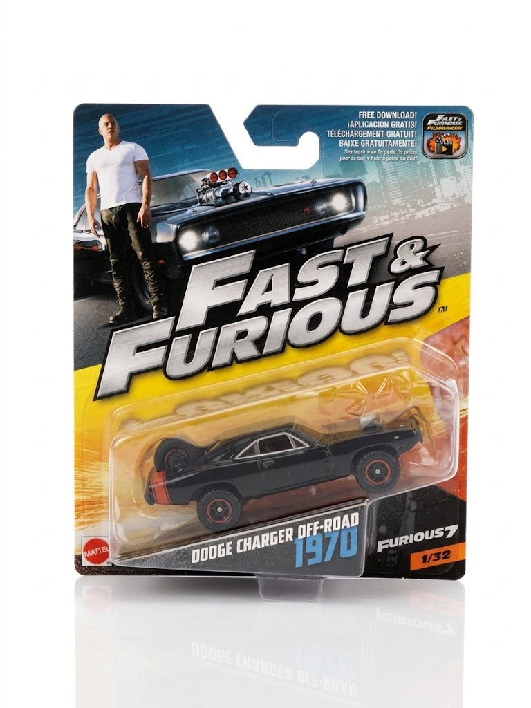 Mattel Fast & Furious 1970 Dodge Charger Off-Road - Satin Black (#1/32)