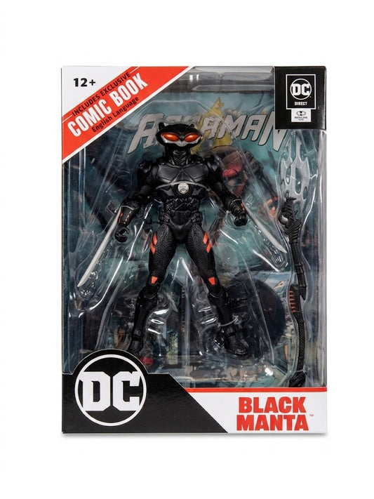 DC Direct Page Punchers Black Manta 7-inch Figure with Comic - McFarlane Toys