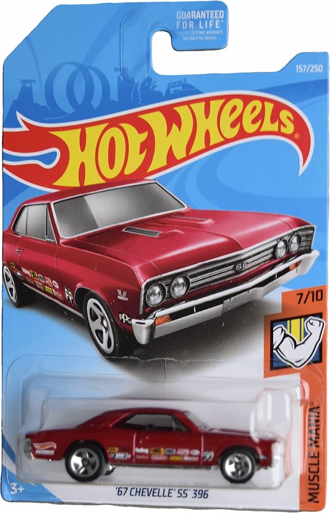 Hot Wheels '67 Chevelle SS 396 Metallic Red (Muscle Mania 7/10)