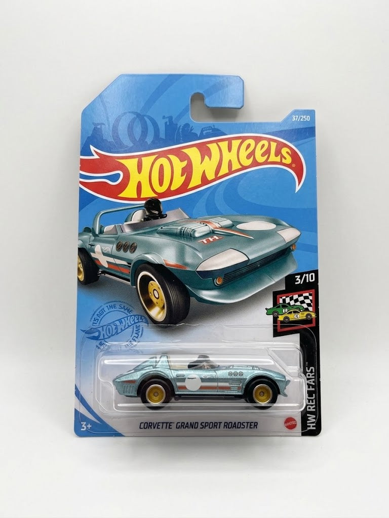 Hot Wheels Corvette Grand Sport Roadster - Metallic Ice Blue (HW Race Day #3/10)