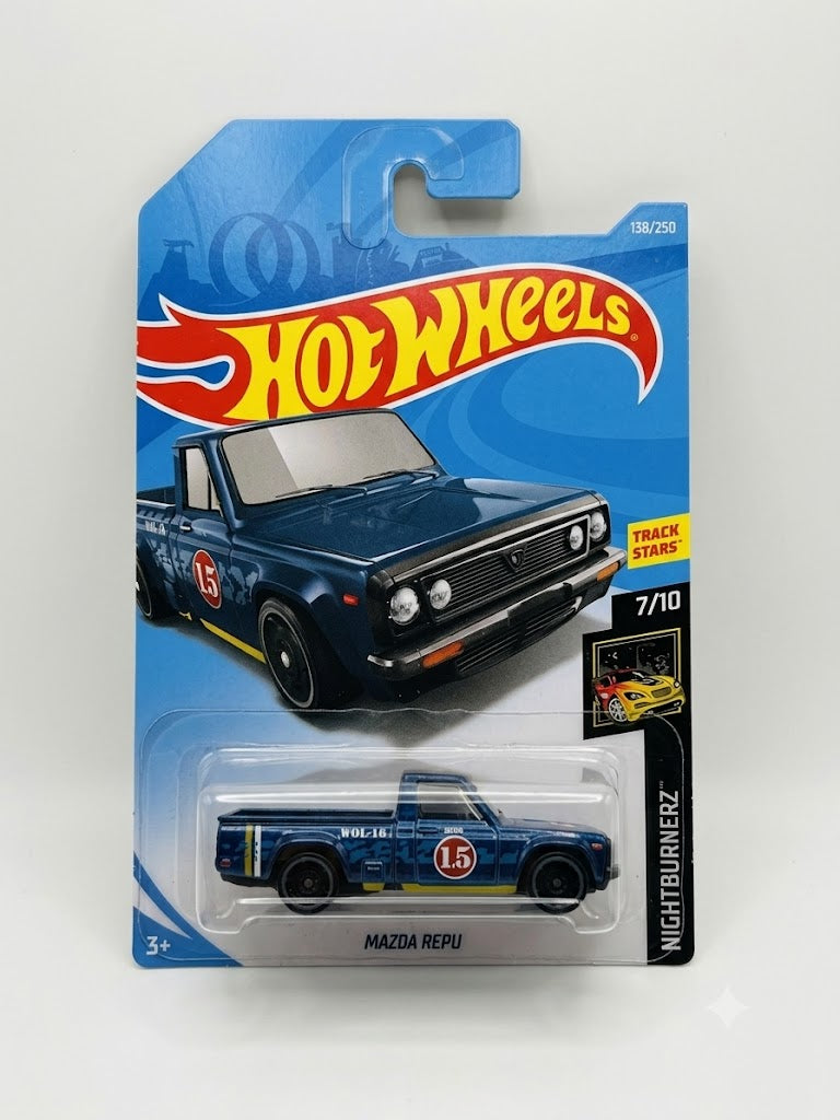 Hot Wheels Mazda REPU - Nightburnerz 7/10 (138/250) - Dark Blue