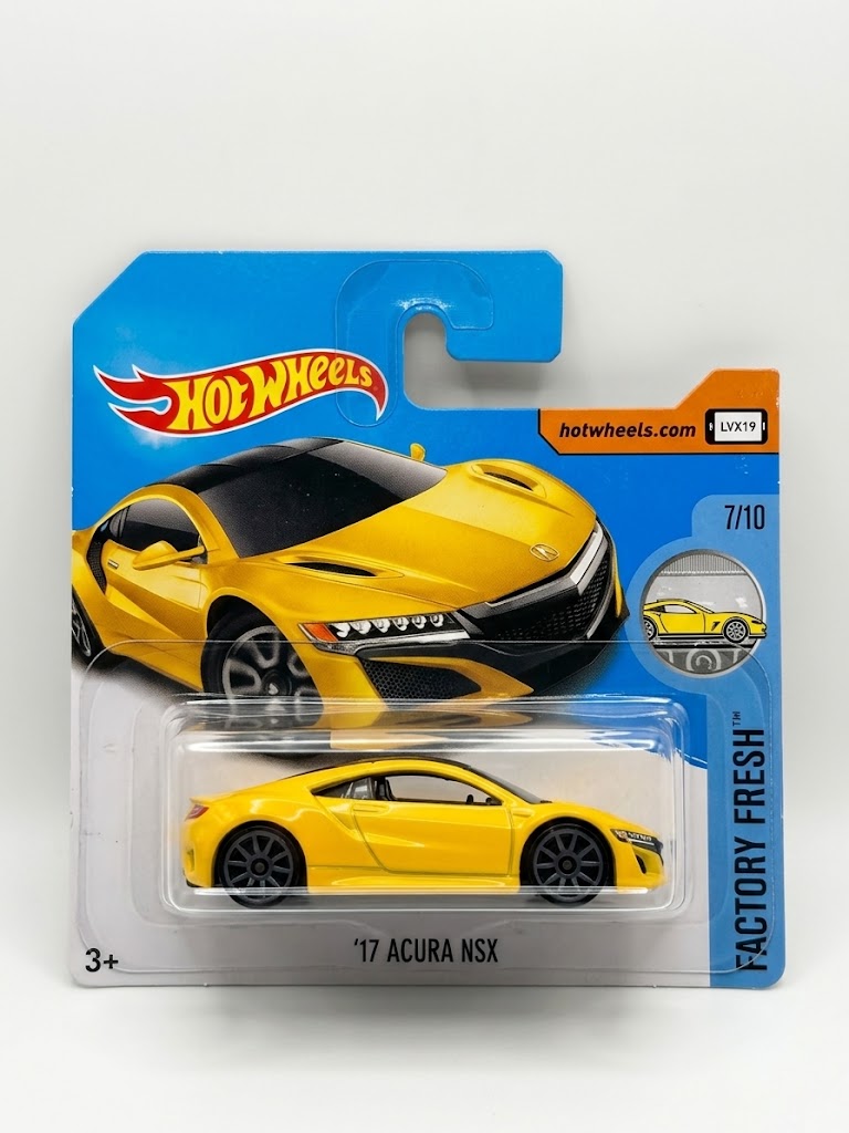 Hot Wheels 1:64 Factory Fresh - '17 Acura NSX (Yellow / LVX19)