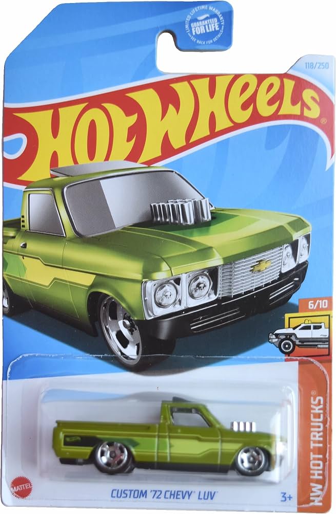 Hot Wheels Custom '72 Chevy LUV Lime Green (HW Hot Trucks 6/10)