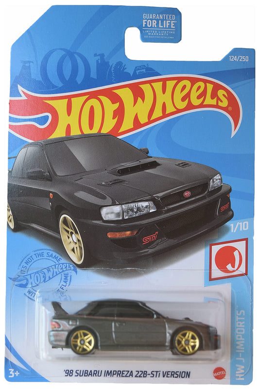 Hot Wheels '98 Subaru Impreza 22B STi-Version Black – HW J-Imports (124/250)