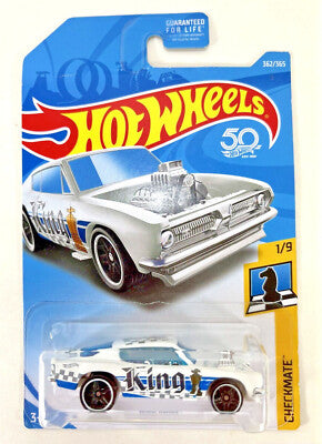 Hot Wheels King 'Kuda Pearl White (Checkmate 1/9)