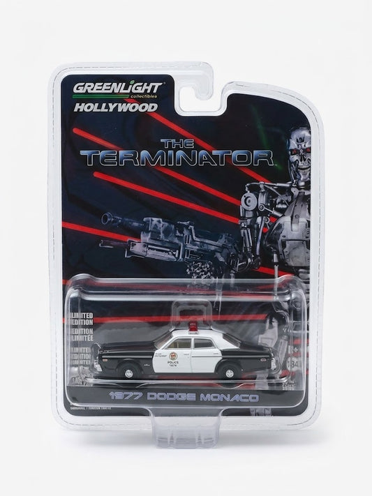 GreenLight Hollywood The Terminator 1977 Dodge Monaco Metropolitan Police - Black & White