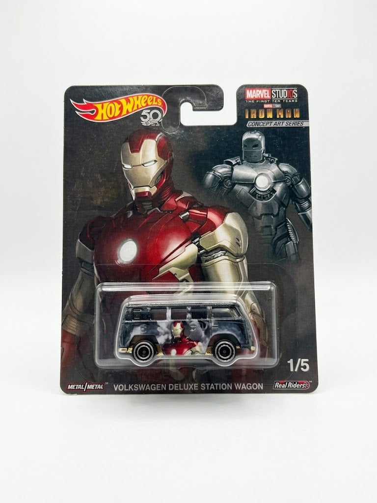 Hot Wheels Premium Volkswagen Deluxe Station Wagon - Marvel Studios Iron Man Concept Art (1/5)