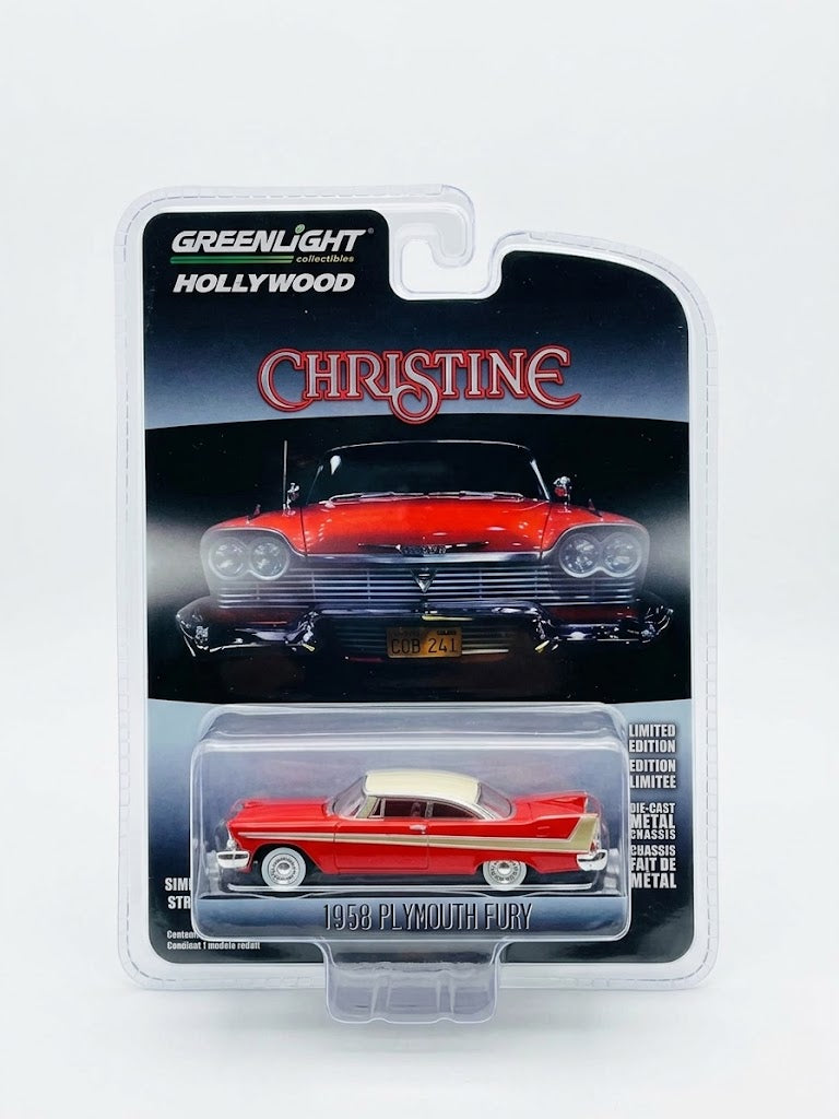 GreenLight Hollywood Christine 1958 Plymouth Fury - Autumn Red & White