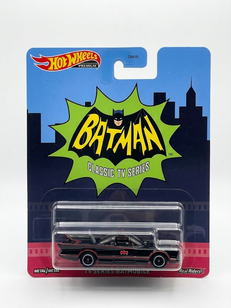 Hot Wheels Premium Classic TV Series Batmobile - Gloss Black (Real Riders)