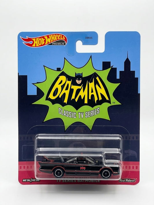 Hot Wheels Premium Classic TV Series Batmobile - Gloss Black (Real Riders)