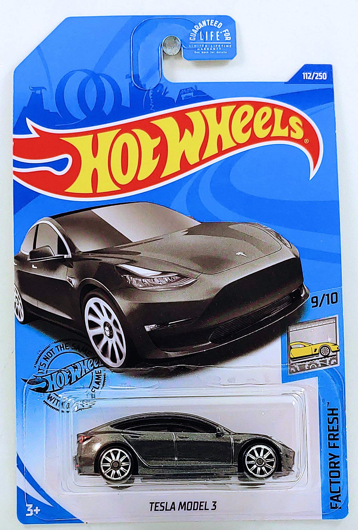 Hot Wheels Tesla Model 3 Black – Factory Fresh (112/250)