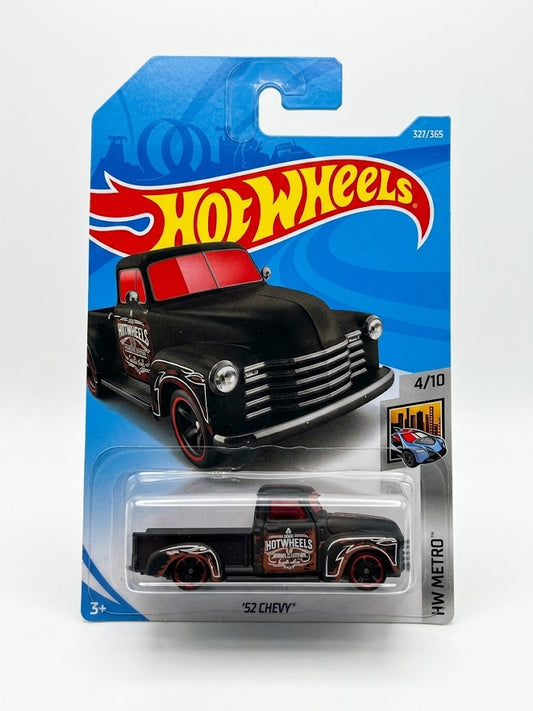 Hot Wheels '52 Chevy Pickup Satin Matte Black (HW Metro 4/10)