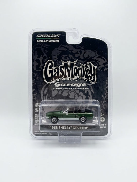 GreenLight Hollywood Gas Monkey Garage 1968 Shelby GT500KR Convertible - Metallic Green (Series 19)