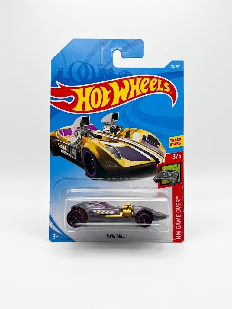 Hot Wheels Twin Mill - Metallic Grey & Gold (HW Game Over #3/5)