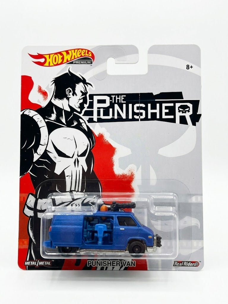 Hot Wheels Premium The Punisher Van - Matte Blue (Real Riders)