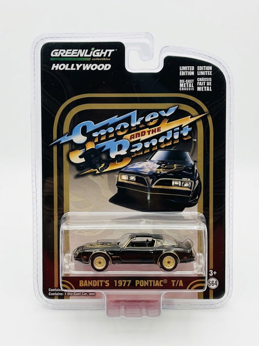 GreenLight Hollywood Smokey and the Bandit 1977 Pontiac Trans Am - Black & Gold