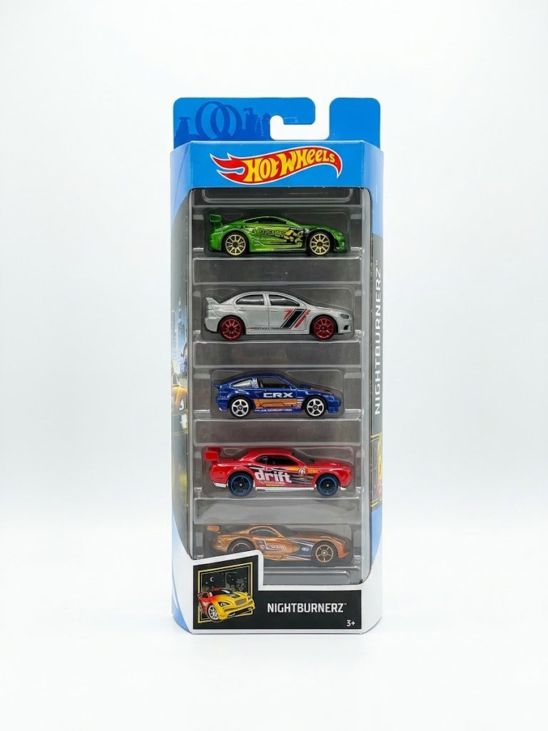 Hot Wheels Nightburnerz 5-Pack Die-Cast Set