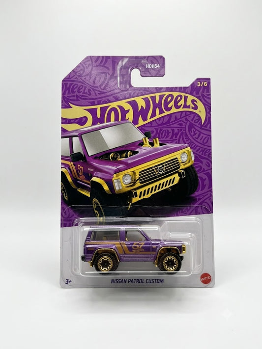 Hot Wheels 57th Anniversary: Nissan Patrol Custom (1:64 Scale - Metalflake Purple 3/6)