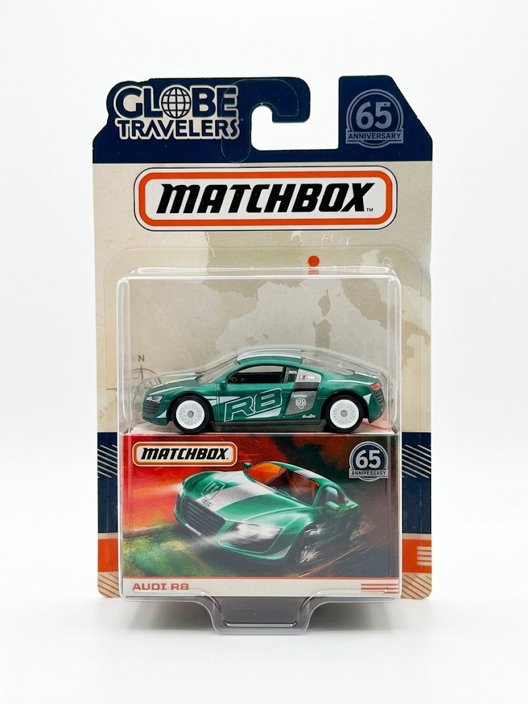 Matchbox Globe Travelers Audi R8 - Metallic Green (65th Anniversary Premium)