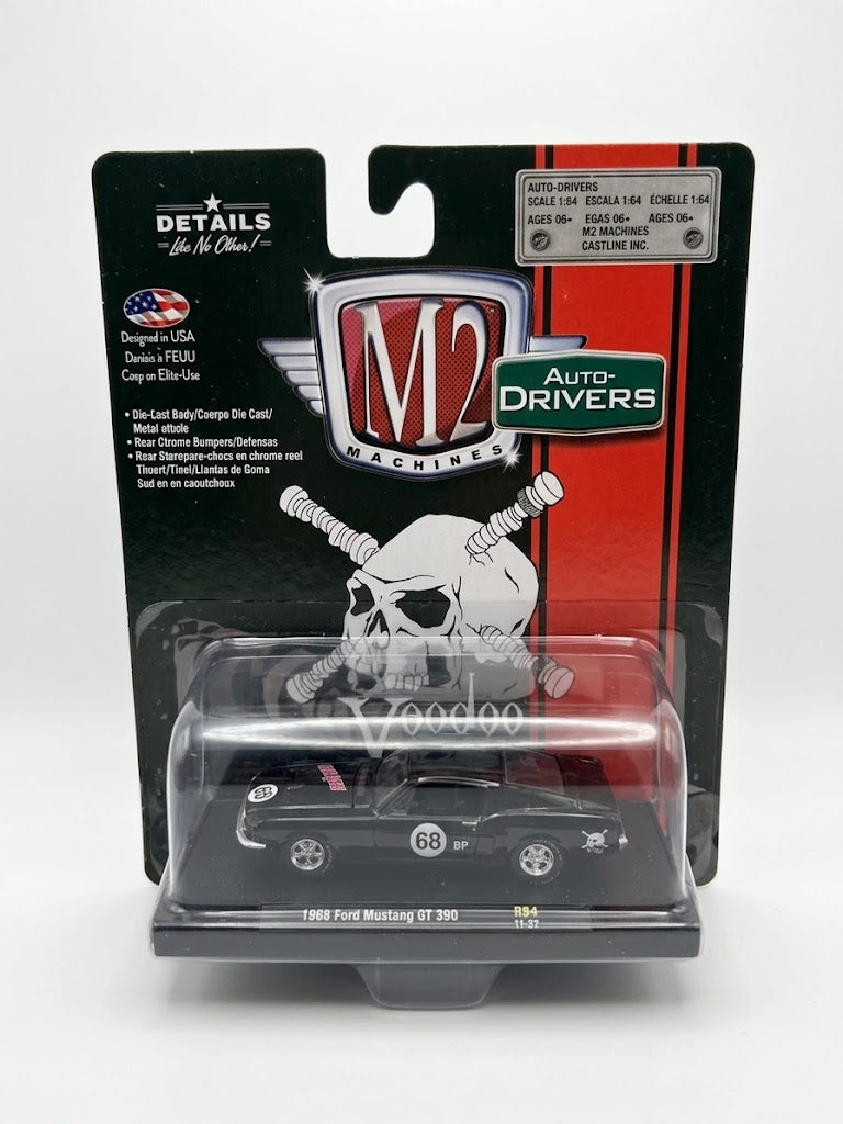 M2 Machines 1:64 Auto-Drivers Voodoo - 1968 Ford Mustang GT 390 (R34)