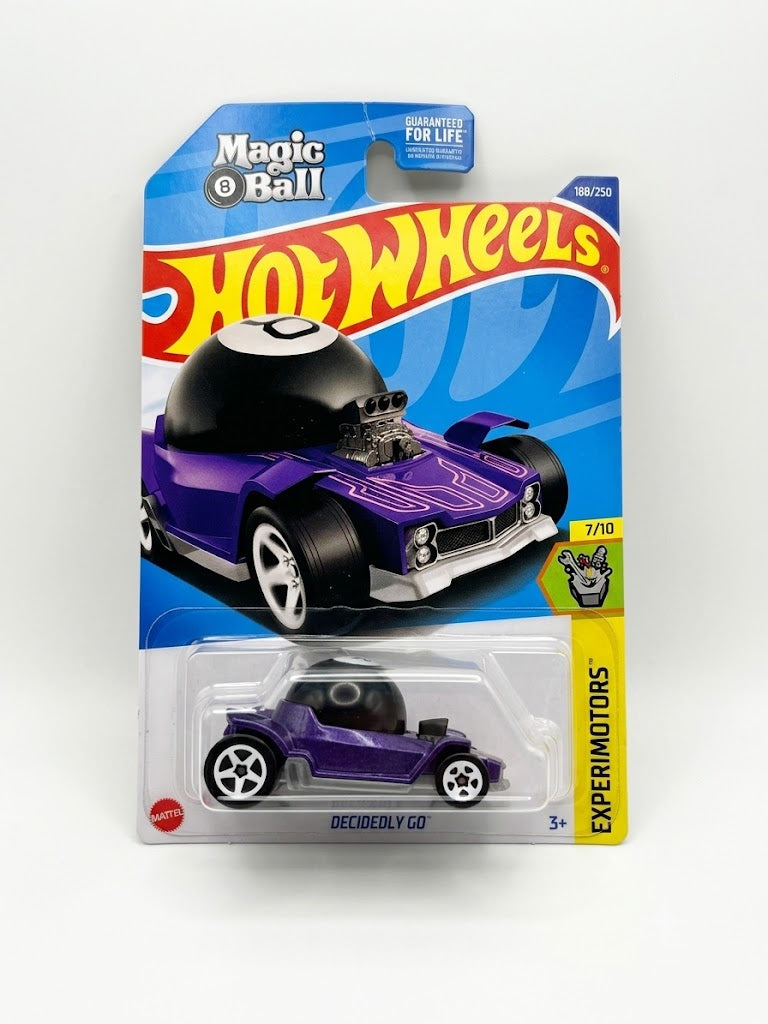 Hot Wheels Experimotors: Decidedly Go Magic 8 Ball (1:64 Scale - Purple #188/250)
