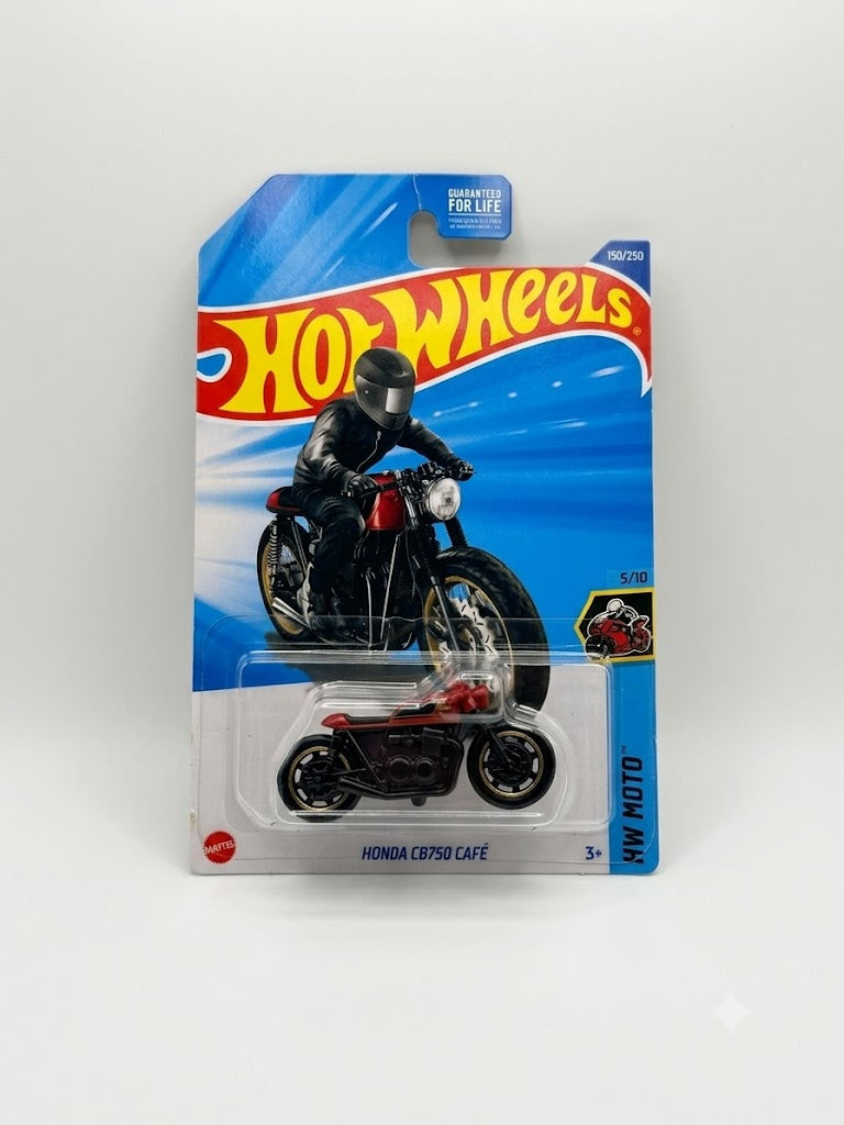 Hot Wheels HW Moto: Honda CB750 Café (1:64 Scale - Red & Black #150/250)