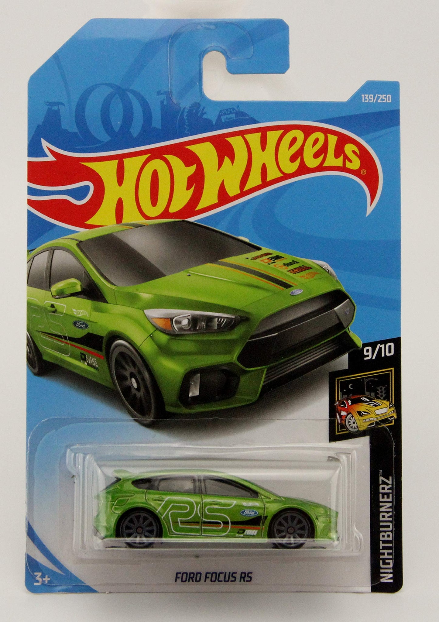 Hot Wheels Ford Focus RS Green – Nightburnerz (139/250)