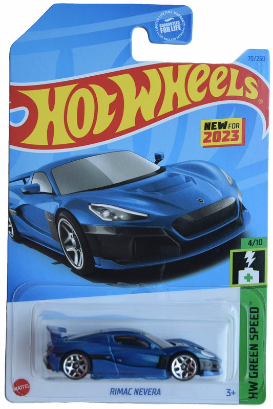 Hot Wheels Rimac Nevera Blue – HW Green Speed (70/250)