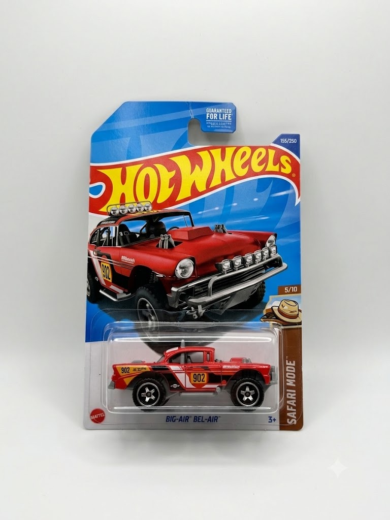 Hot Wheels Safari Mode: Big-Air Bel-Air (1:64 Scale - Red Rally #155/250)
