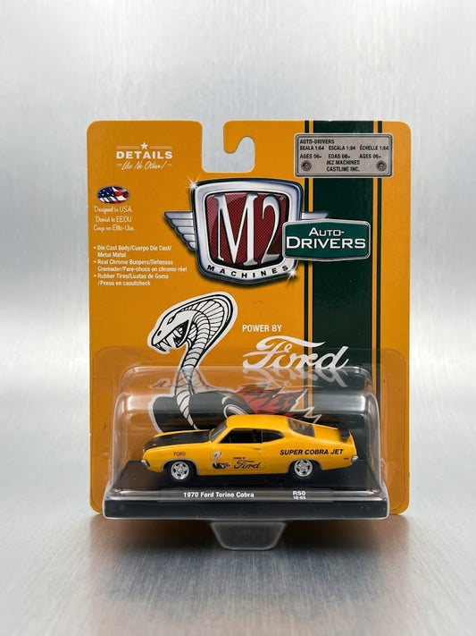M2 Machines 1:64 Auto-Drivers Power by Ford - 1970 Ford Torino Cobra (R50)