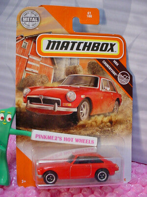 Matchbox 1971 MGB GT Coupe (MBX Countryside) – Classic Red British Sports Car (1:64 Scale)