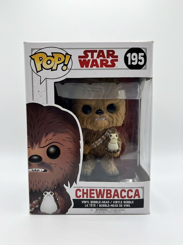Funko Pop! Star Wars - Chewbacca with Porg Vinyl Bobble-Head (#195)
