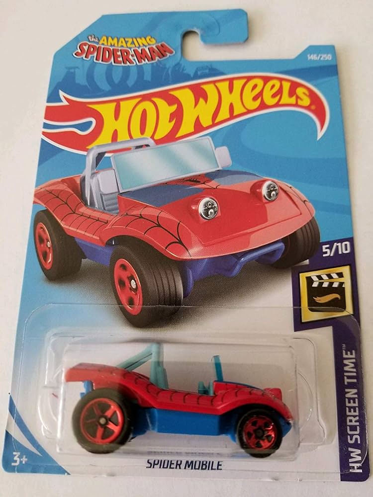Hot Wheels Spider-Mobile (HW Screen Time 5/10) – Marvel Spider-Man Dune Buggy (1:64 Scale)