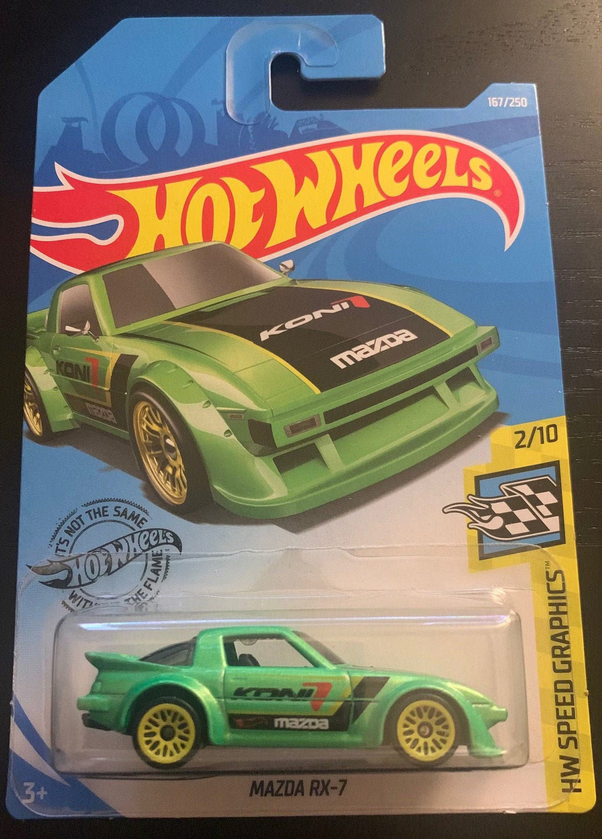 Hot Wheels Mazda RX-7 Green – HW Speed Graphics (167/250)