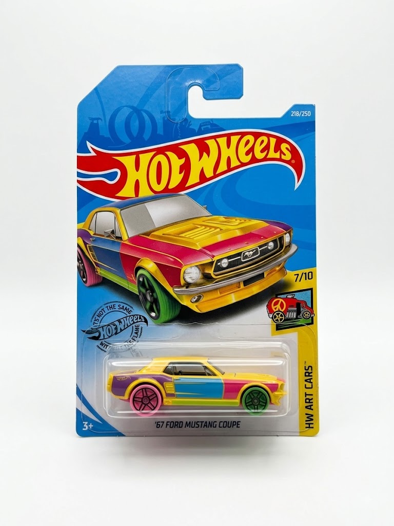 Hot Wheels '67 Ford Mustang Coupe Yellow – HW Art Cars (218/250)