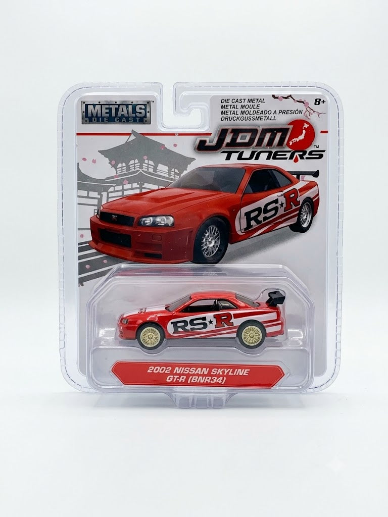 Metals Die Cast JDM Tuners 2002 Nissan Skyline GT-R (BNR34) RS★R