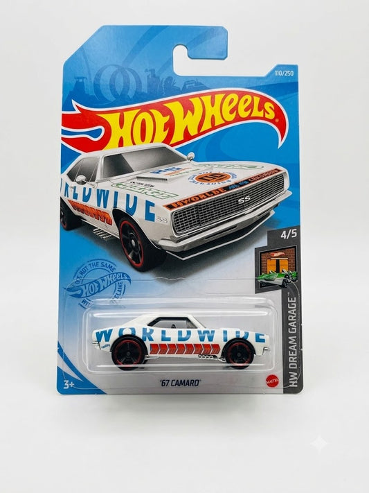 Hot Wheels '67 Camaro White Worldwide Race Livery (HW Dream Garage 4/5)