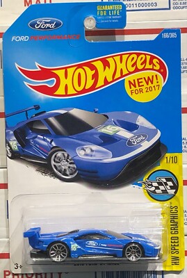 Hot Wheels 2016 Ford GT Race Blue – HW Speed Graphics (166/365)