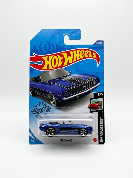 Hot Wheels '69 Camaro Convertible Metallic Blue (HW Roadsters 3/5)