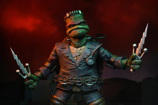 Universal Monsters x Teenage Mutant Ninja Turtles Ultimate Raphael as Frankenstein's Monster ( substanard packaging)