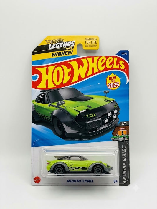 Hot Wheels Mazda MX-5 Miata - Legends Tour Winner (HW Dream Garage #2/5) - Mainline #1/250