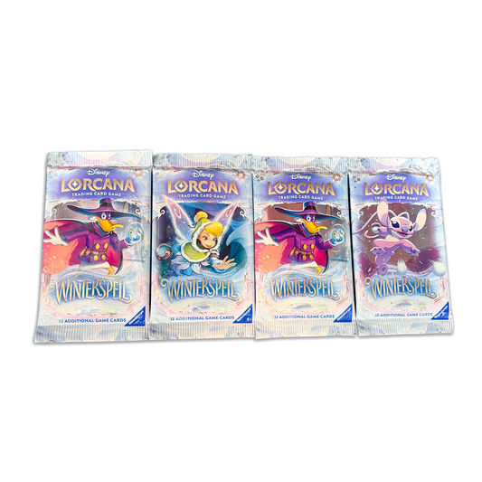 Disney Lorcana TCG: Winterspell 4-Booster Pack Set