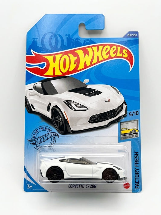 Hot Wheels Corvette C7 Z06 Arctic White (Factory Fresh 5/10)