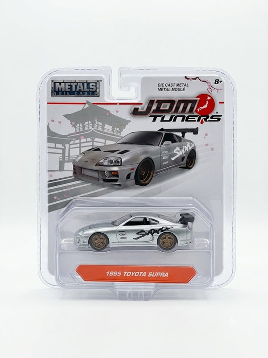 Metals Die Cast JDM Tuners 1995 Toyota Supra (A80) Metallic Silver