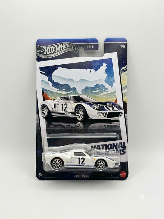 Hot Wheels Ford GT40 - Silver Series (National Icons #1/5)