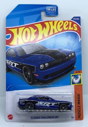 Hot Wheels 1:64 Muscle Mania - '15 Dodge Challenger SRT (Blue SRT / 235/250)