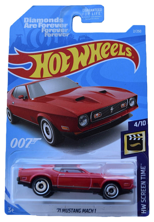 Hot Wheels '71 Mustang Mach 1 Red – HW Screen Time 007 (2/250)