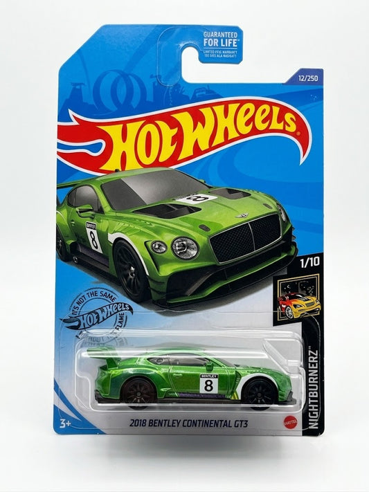 Hot Wheels 2018 Bentley Continental GT3 - Nightburnerz 1/10 (#12/250)
