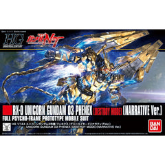 Gundam HGUC 1/144 Unicorn Gundam 03 Phenex Destroy Mode - Narrative - Model Kit