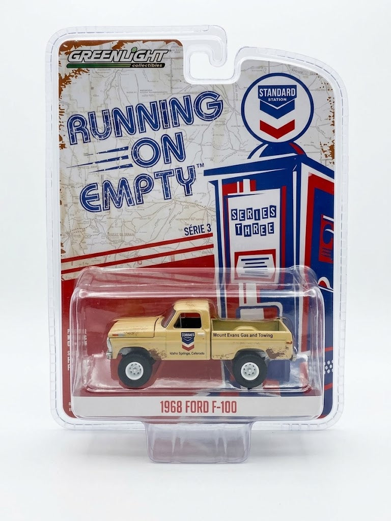 GreenLight Running on Empty 1968 Ford F-100 - Standard Station Tan (Series 3)